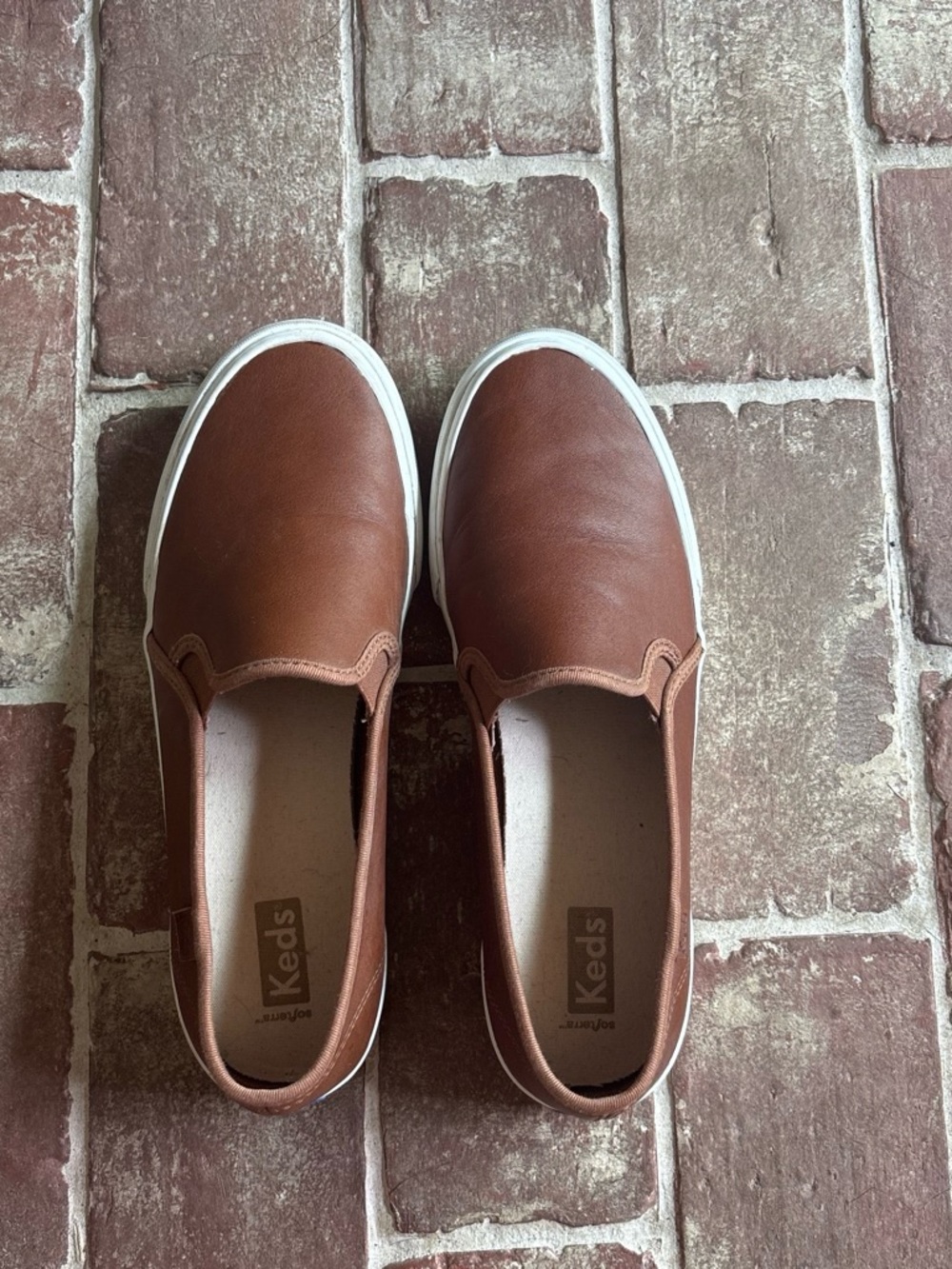 Keds Double Decker Leather Slip On